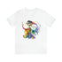 Rainbow Belly Dancer in Motion - Short Sleeve Tee White